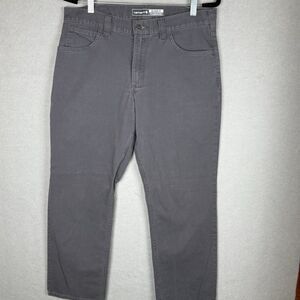 Carhartt Mens Work Pant 34x30‎ Grey Relaxed Rugged Flex 5-Pocket Canvas BN2517-M